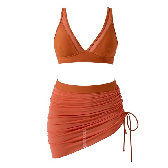 Orange Women's Swim Set - Picture 2 of 5